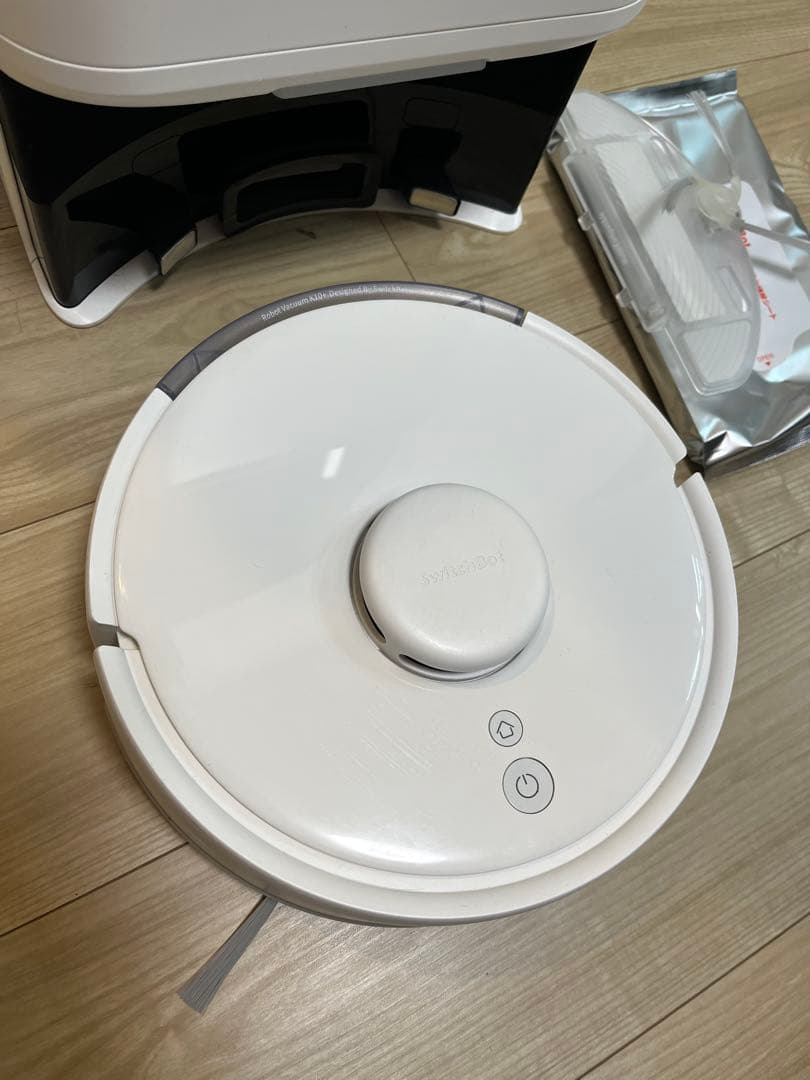 SwitchBot ロボット掃除機 K10+ 本体 ホワイト コンパクト 小型