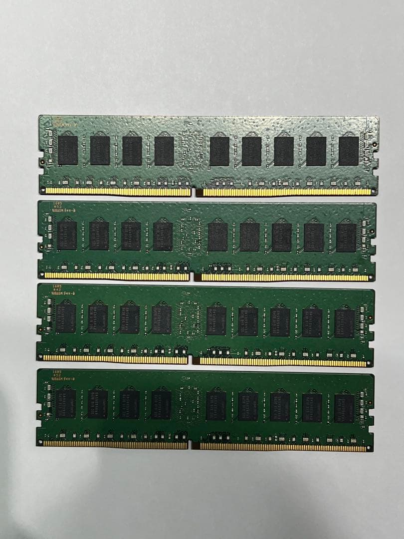 サーバ用 DDR4-2133 8GB ECCメモリ 4枚（合計32GB）