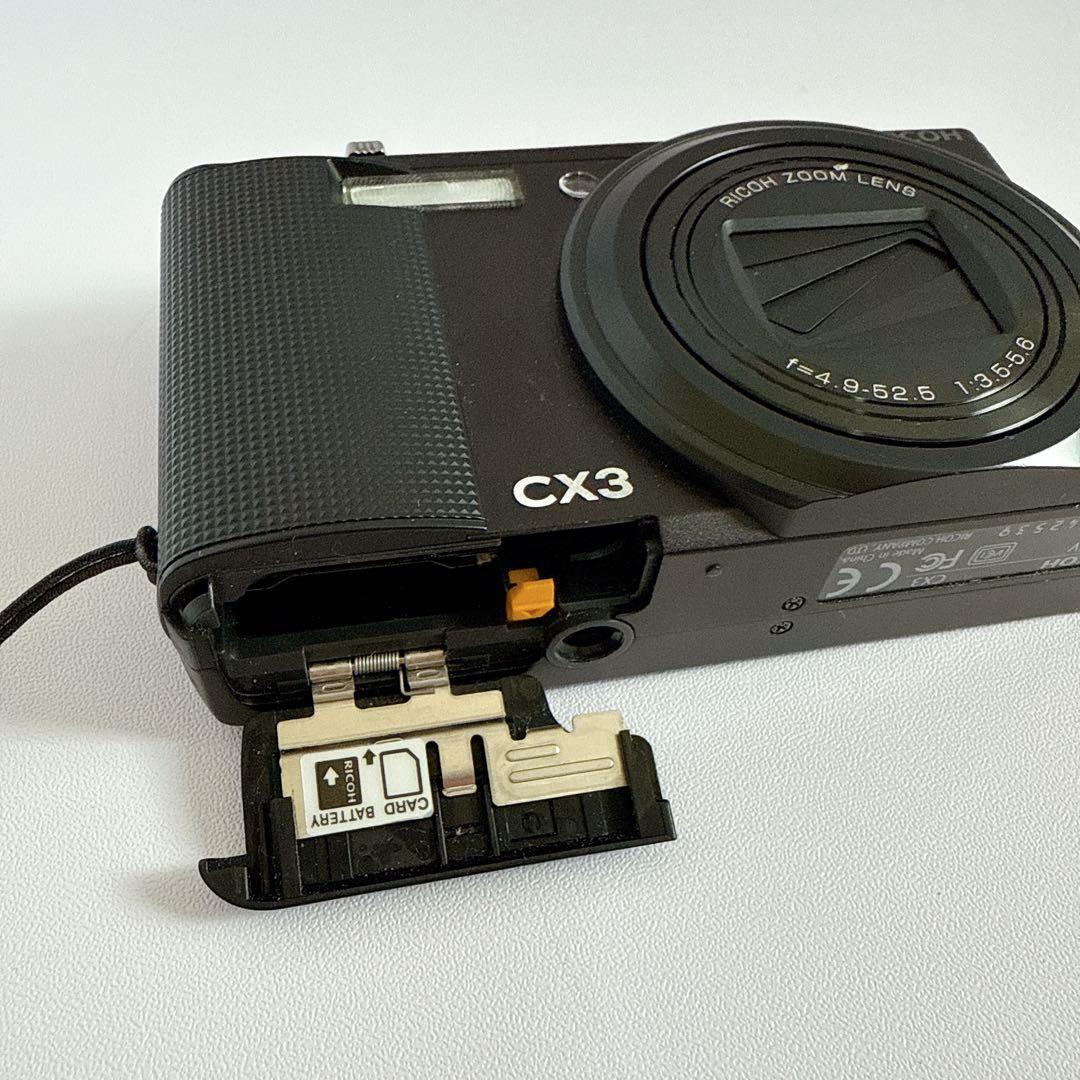 【動作確認済】 RICOH CX3 デジカメ オールドコンデジ リコー ブラック