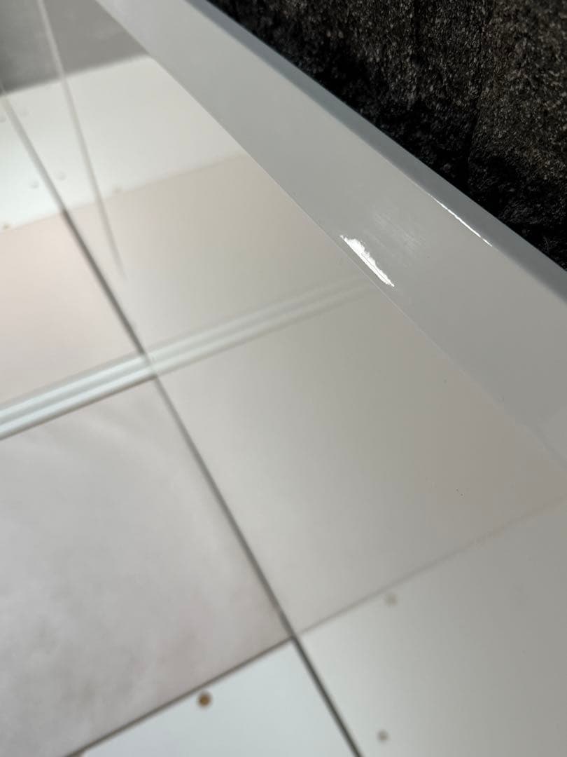 ①ニトリ深型引出し付きシングルベッドフレーム|ホワイト|おまけマットレス