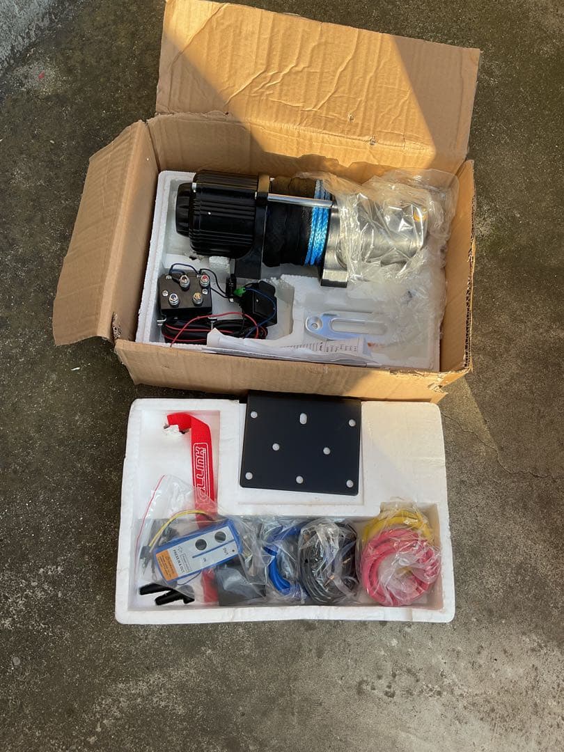 CLLink 電動ウインチ リモコン付き　4500lb