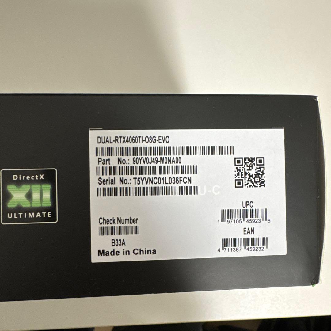 の*き様 新品未開封 ASUS GeForce RTX 4060 Ti