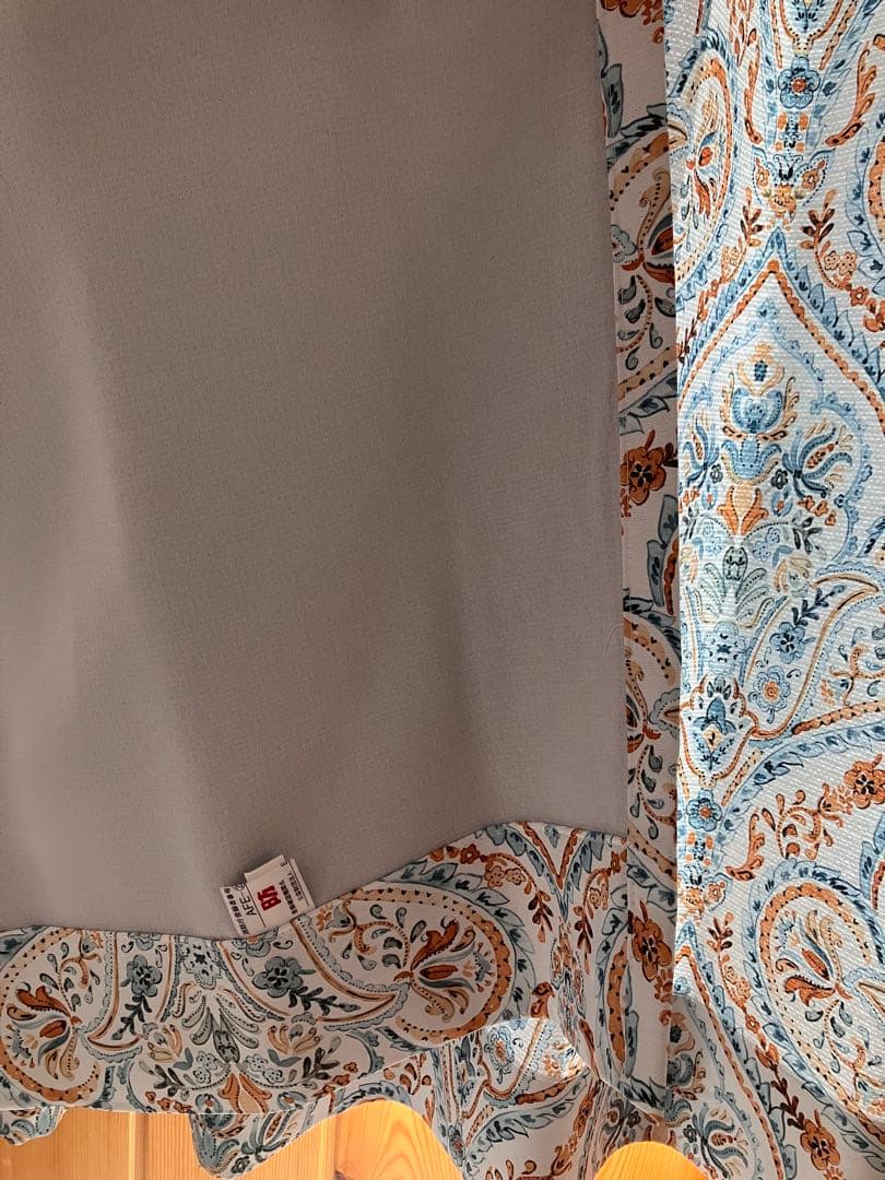 美品 びっくりカーテン アシャラ モロッカンスタイル 遮光カーテン 200