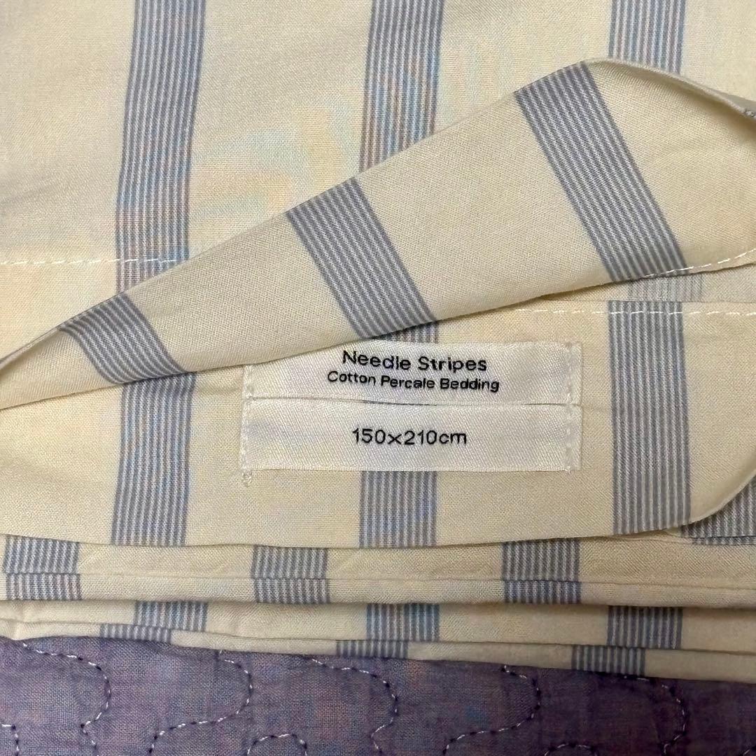 TEKLA テクラ 掛け布団カバー 150×210 Needle Stripe