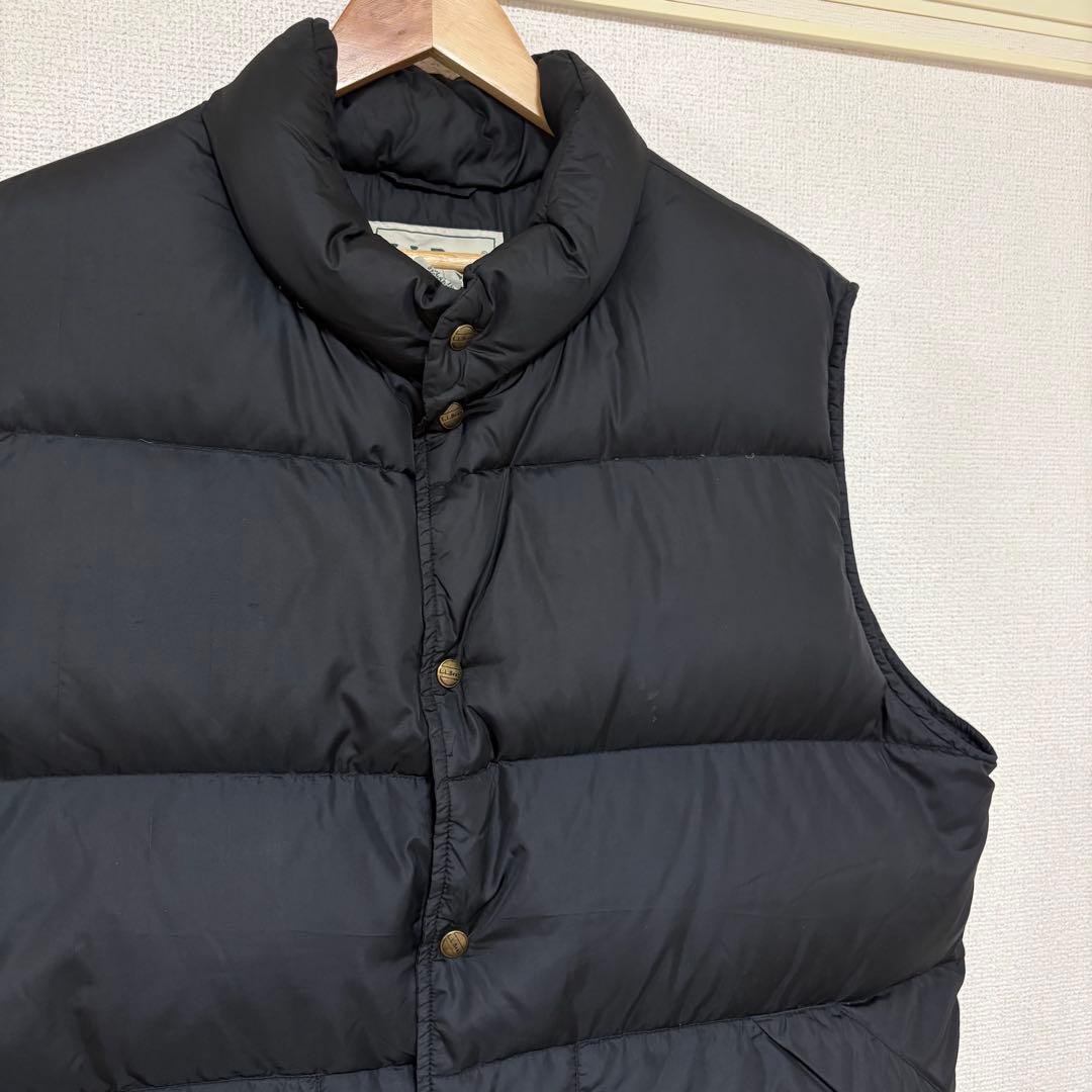 90's LLBean ダウンベスト　ブラック　古着