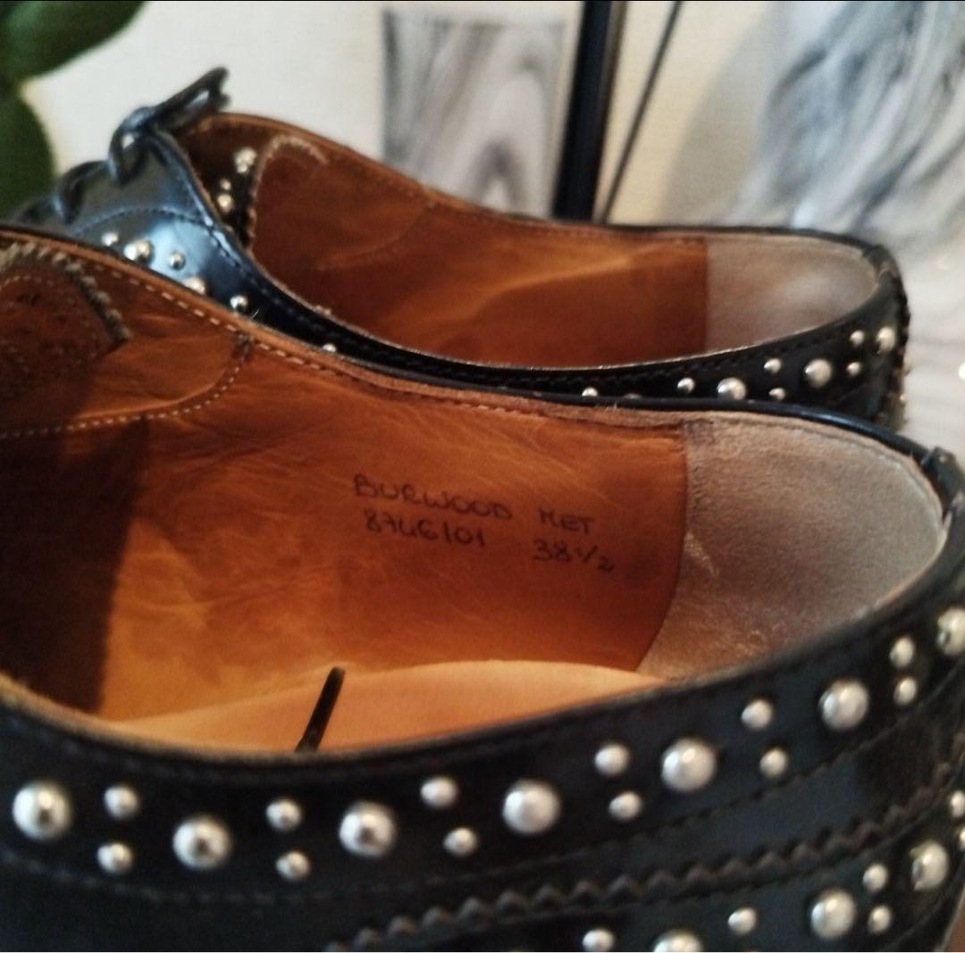 あさと様　church's ブラックレザーシューズ 38 1/2