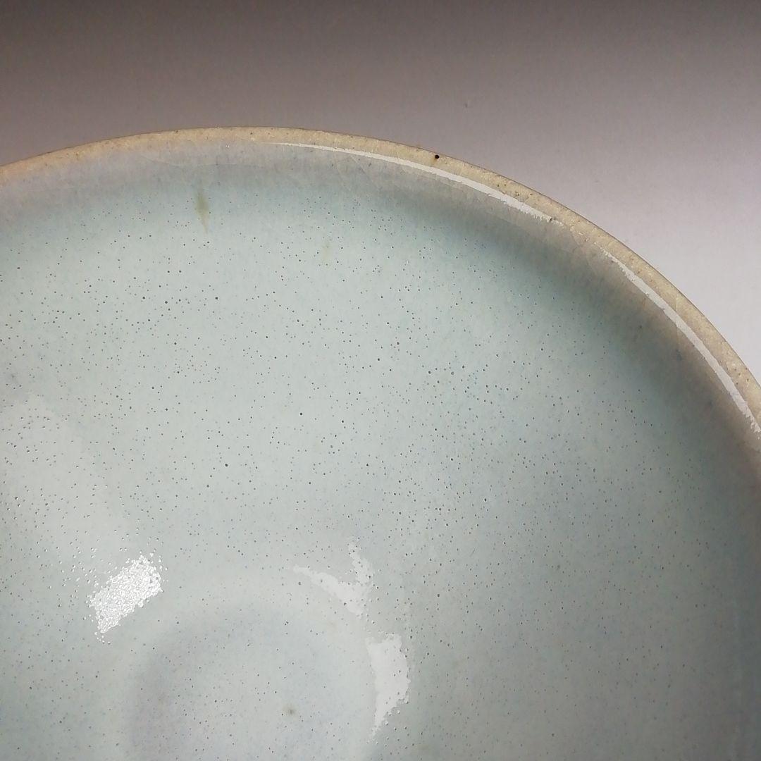 Ｗ１６１　茶碗　『白天目　茶碗』『古狭間窯　加藤菁山 作』『仕覆付』共箱　茶道具