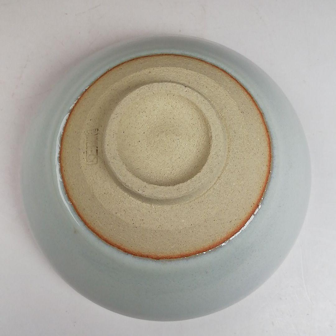 Ｗ１６１　茶碗　『白天目　茶碗』『古狭間窯　加藤菁山 作』『仕覆付』共箱　茶道具