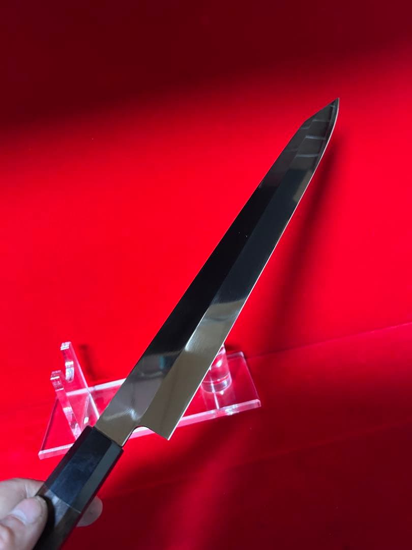 包丁　飛燕型切付　尺　鏡面仕上げ　切味抜群　箱付　未使用品