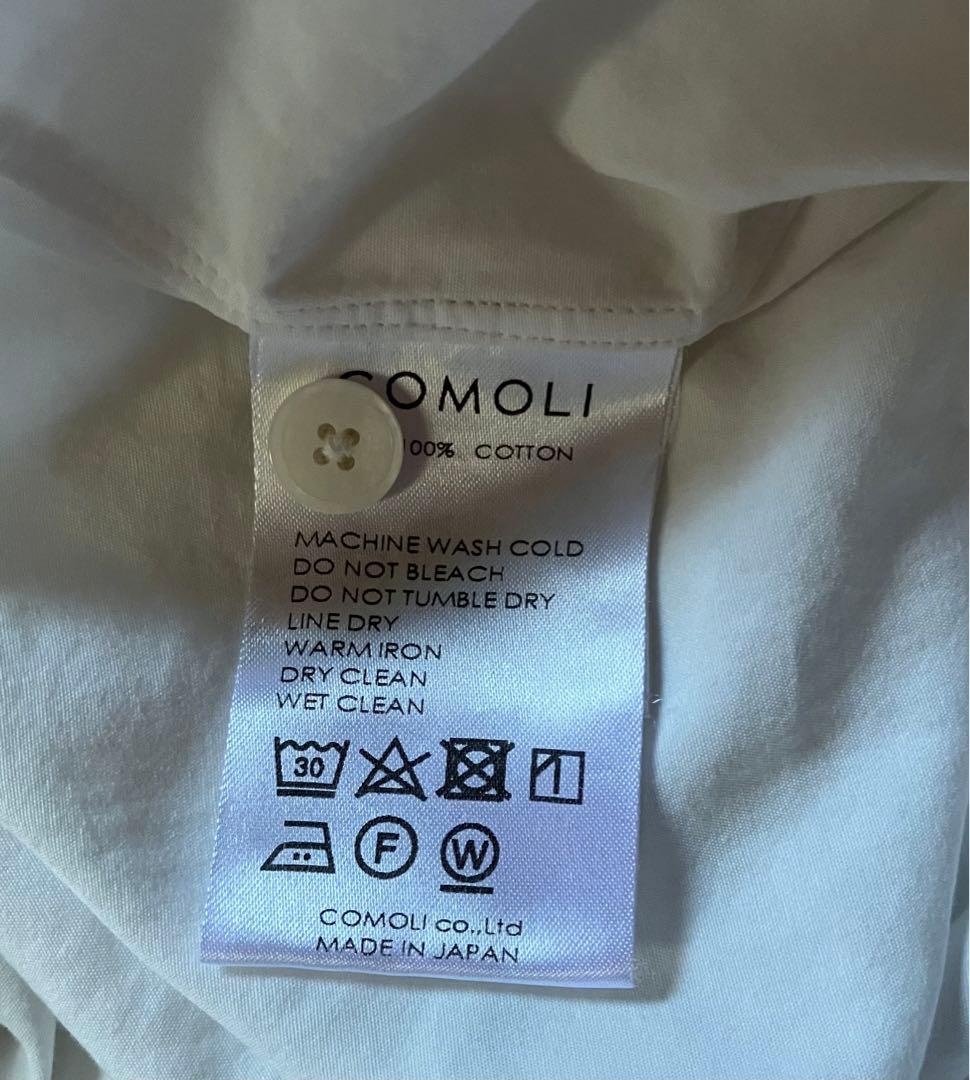 COMOLI コモリ バンドカラーシャツ