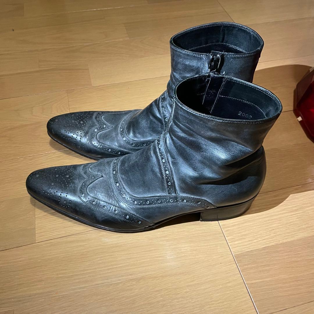 gianni barbato ブラックブーツ 40