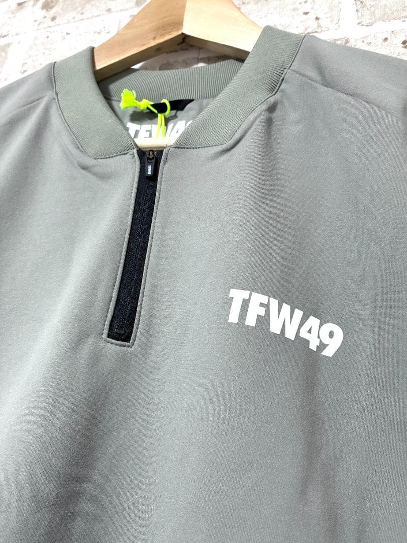 【早い者勝ち✨】新品 TFW49 メンズ 半袖 ハーフジップスウェット XL