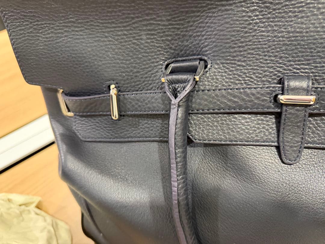 【未使用】Pelle Morbida 　被せフラップボストンバッグ　Lサイズ