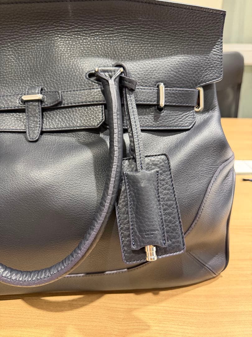 【未使用】Pelle Morbida 　被せフラップボストンバッグ　Lサイズ