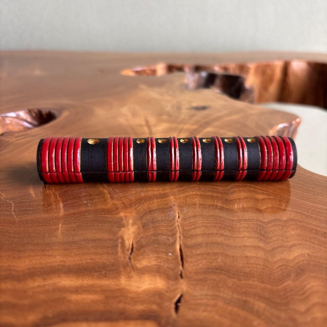 笛香合 小林幸清造 木工芸 茶道具 共箱