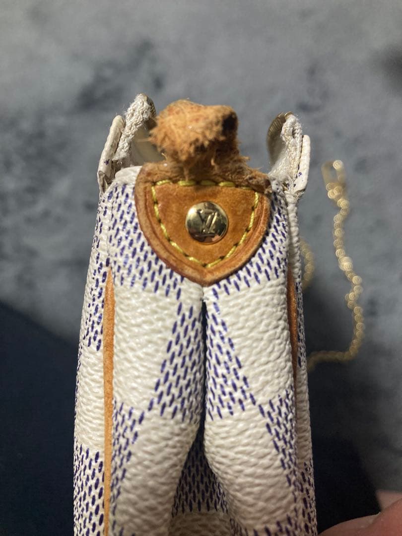 M*o様 ルイヴィトン ダミエ アズール エヴァ N55214 ショルダーバッグ