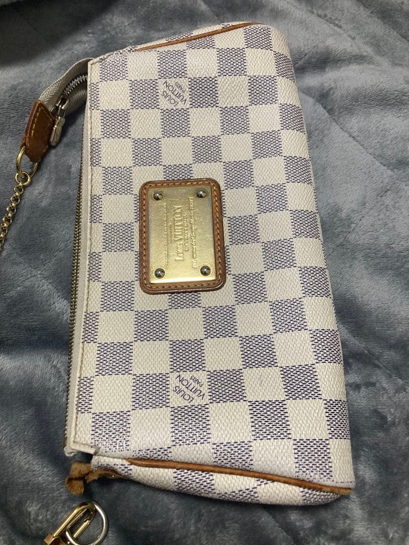 M*o様 ルイヴィトン ダミエ アズール エヴァ N55214 ショルダーバッグ