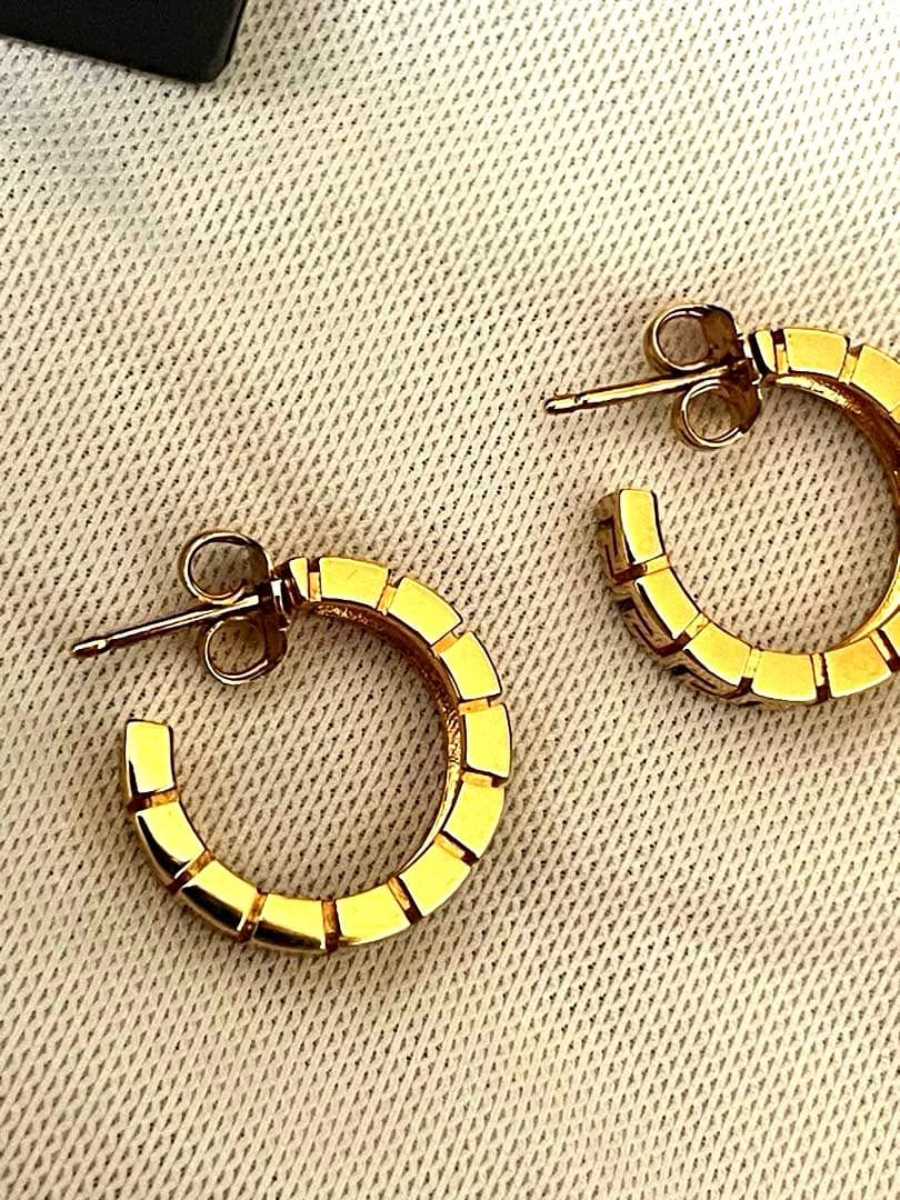 値下げ　VERSACE（ヴェルサーチ）グレカ フープピアス イヤリング　ゴールド