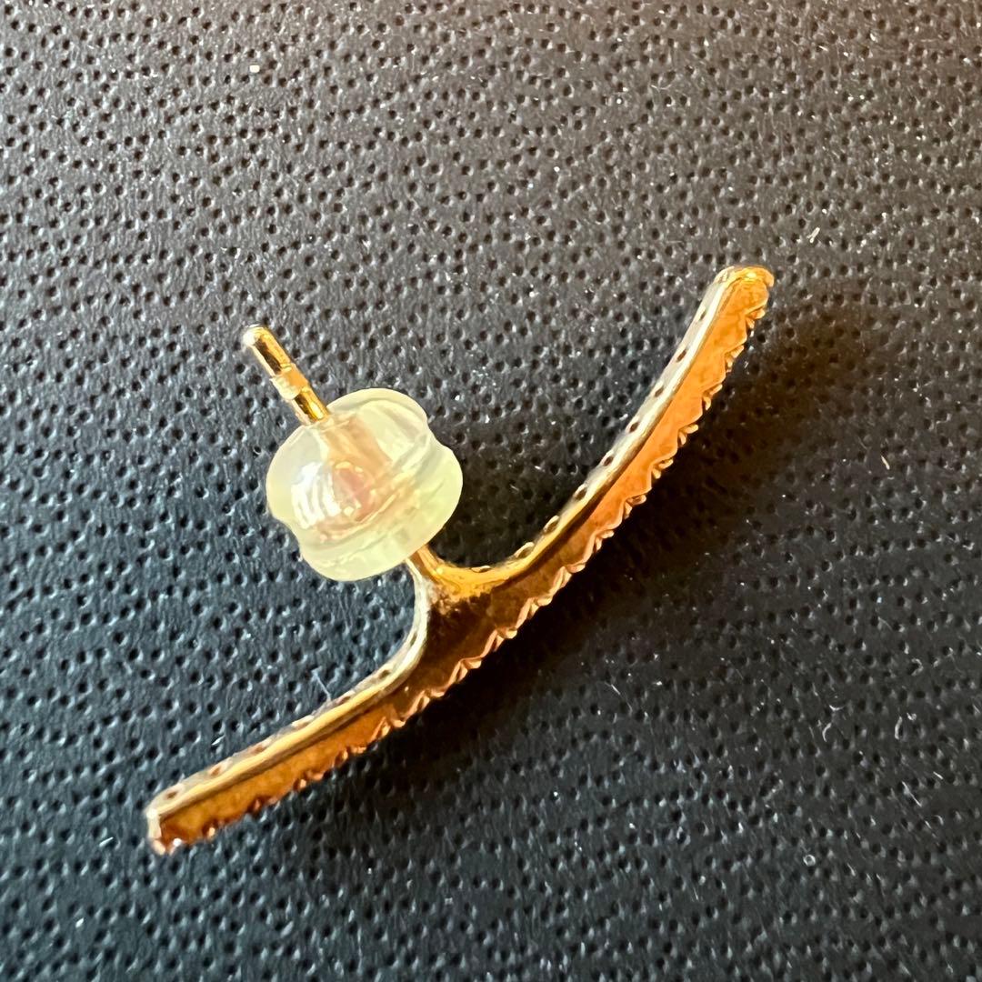 HIrotaka ダイヤモンドロングバーピアス 片耳用