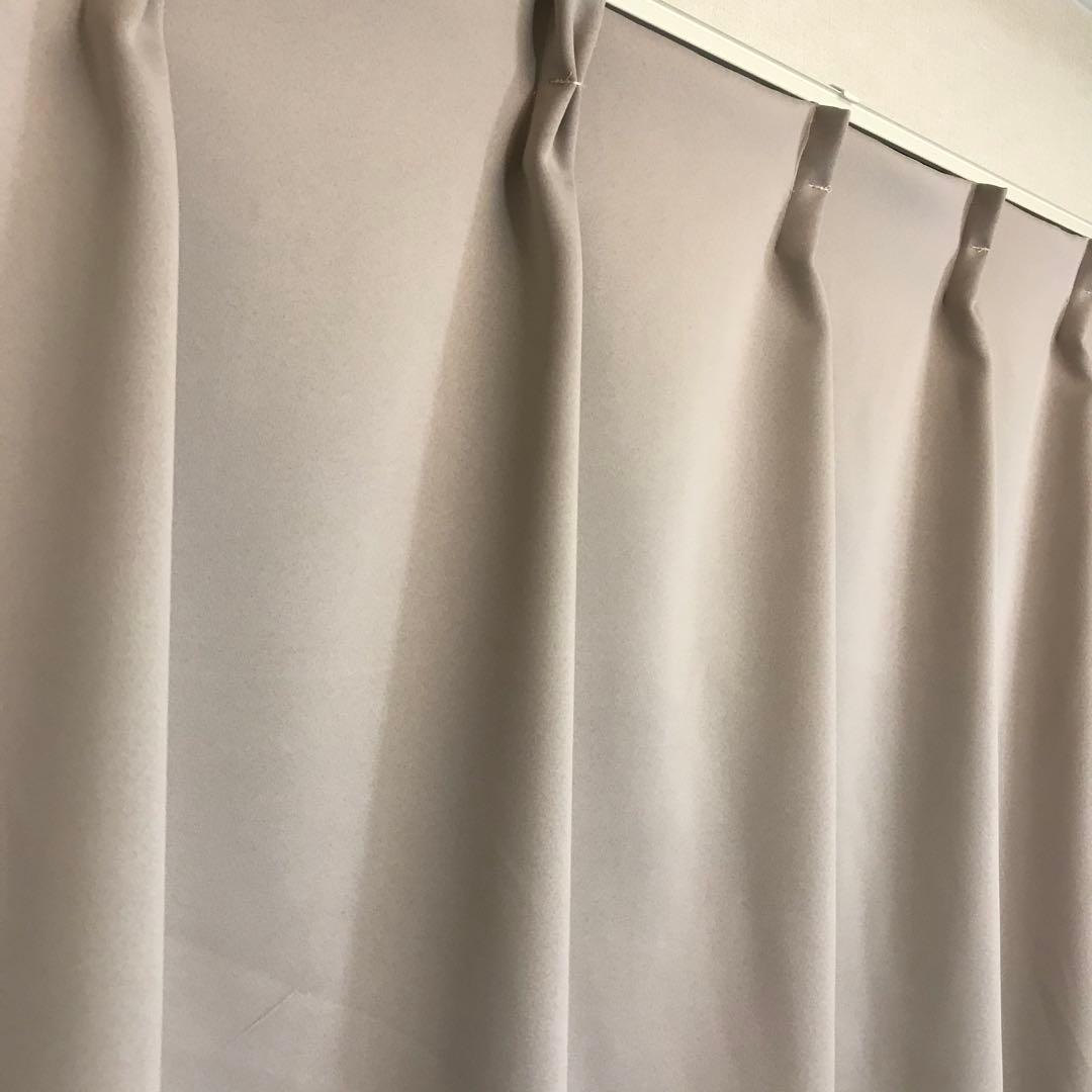 防炎　1級遮光カーテン　幅150cm×丈220cm2枚