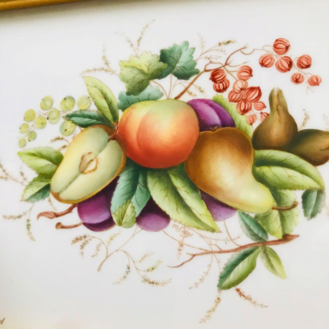 スポード　プラーク　陶板　フルーツ 果物