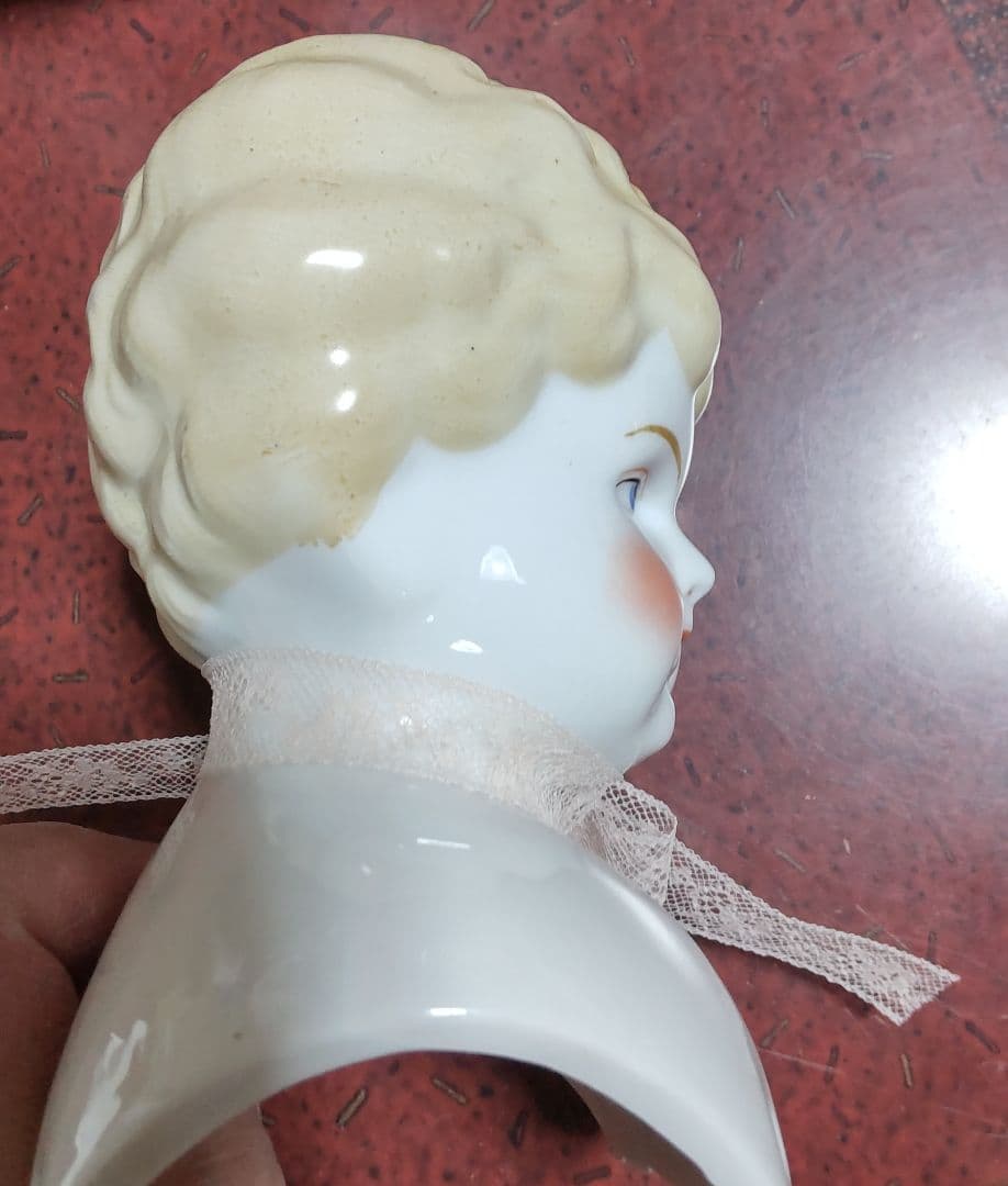 フランス　アンティーク　チャイナヘッド　難有り