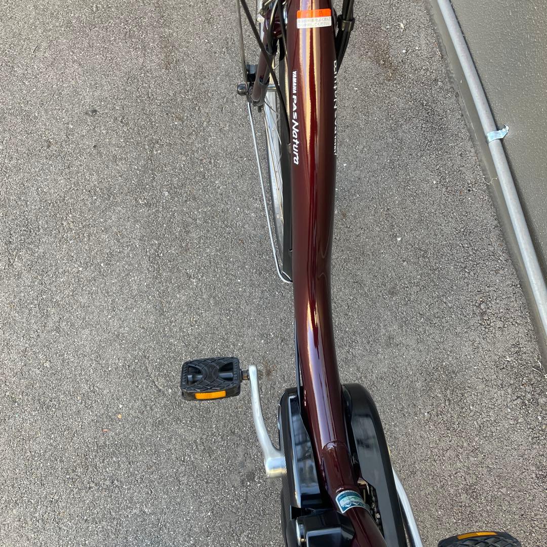 ヤマハ電動アシスト自転車26インチ バッテリー大容量12.3Ahブラウン