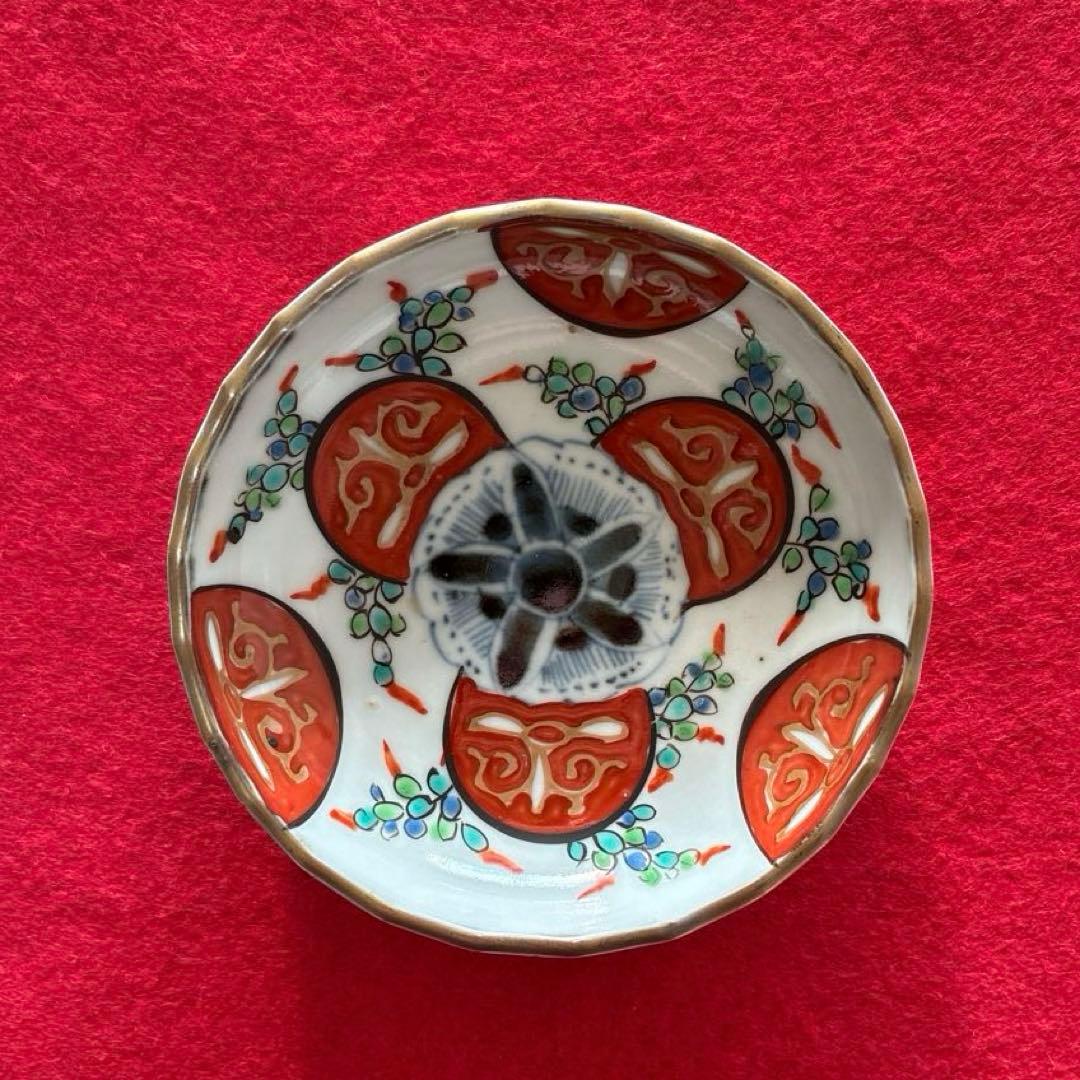 古伊万里　色絵　小皿　5枚組 江戸時代