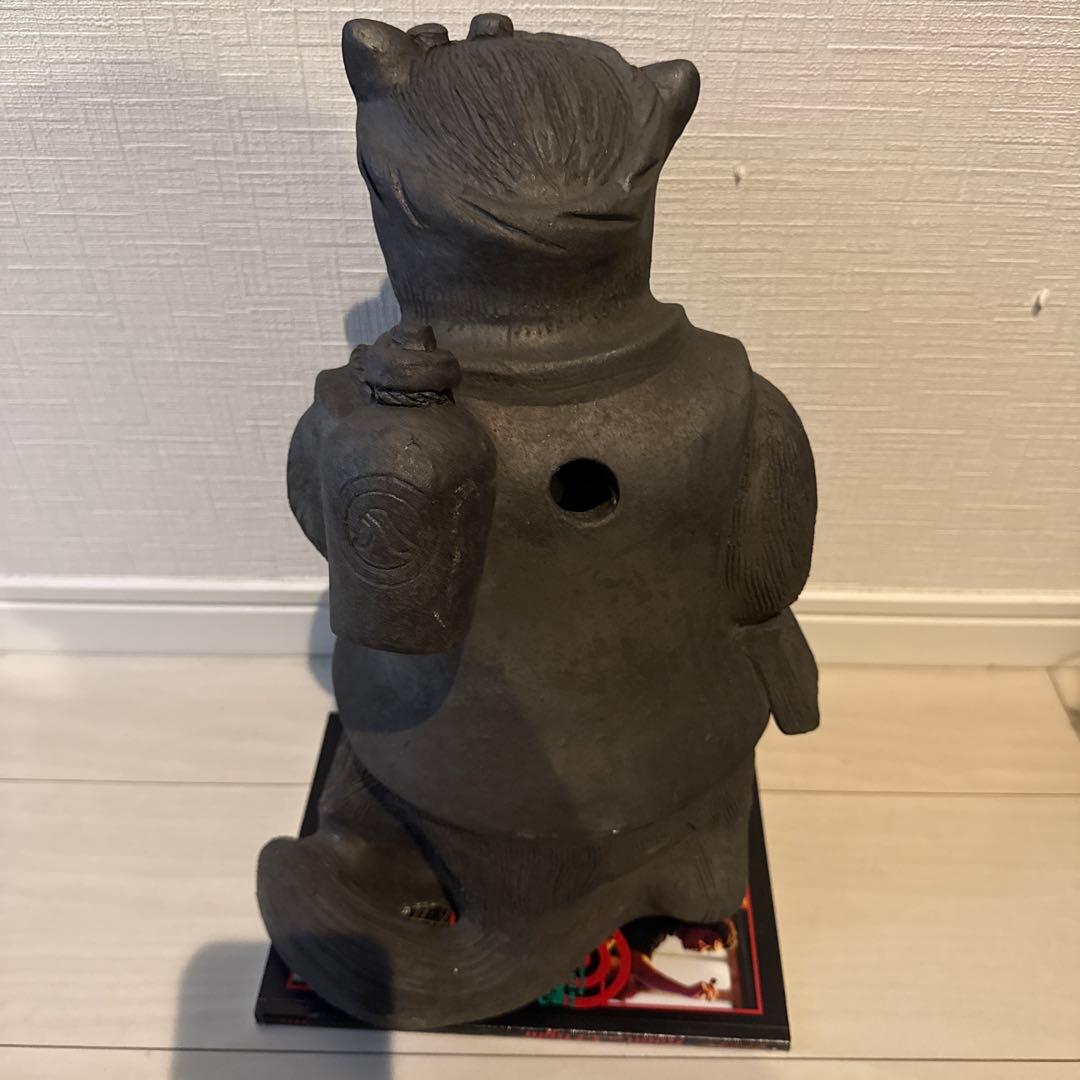 狸 たぬき 置物 縁起物 開運 商売繁盛 骨董 アンティーク 40㎝