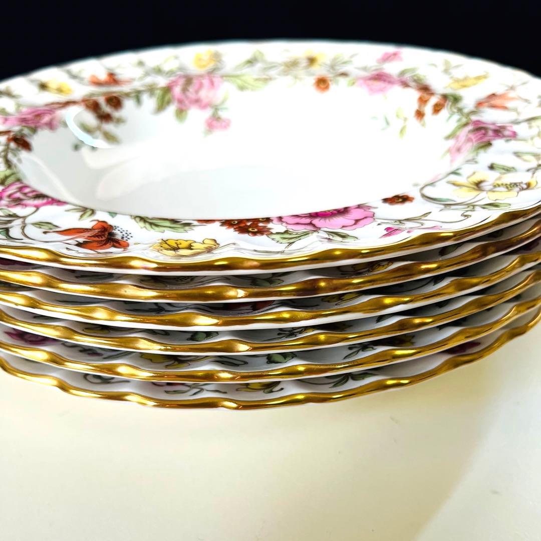 スポード　フローラルタペストリー　ディーププレート　６枚