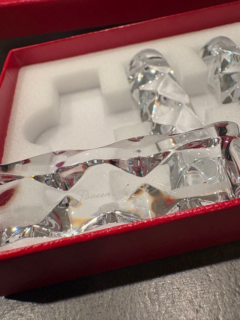 Baccarat バカラクリスタル箸置き 5個セット