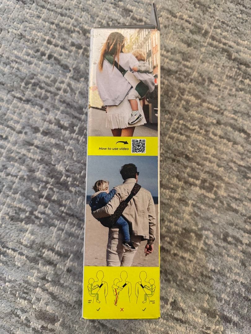 定価17600円☆タグ付きWILDRIDE 抱っこ用スリング リネンブラック