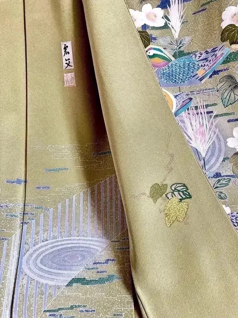 ご予約中 秀逸美品 鴛鴦 加賀友禅 世代を受け継ぐ名品 訪問着 気品ある優美さ