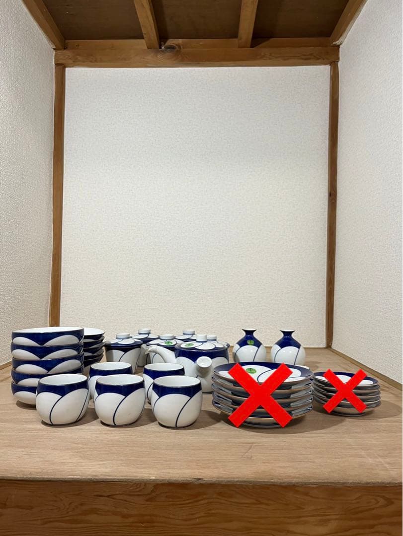 希少　白山陶器　ねじり梅　食器セット