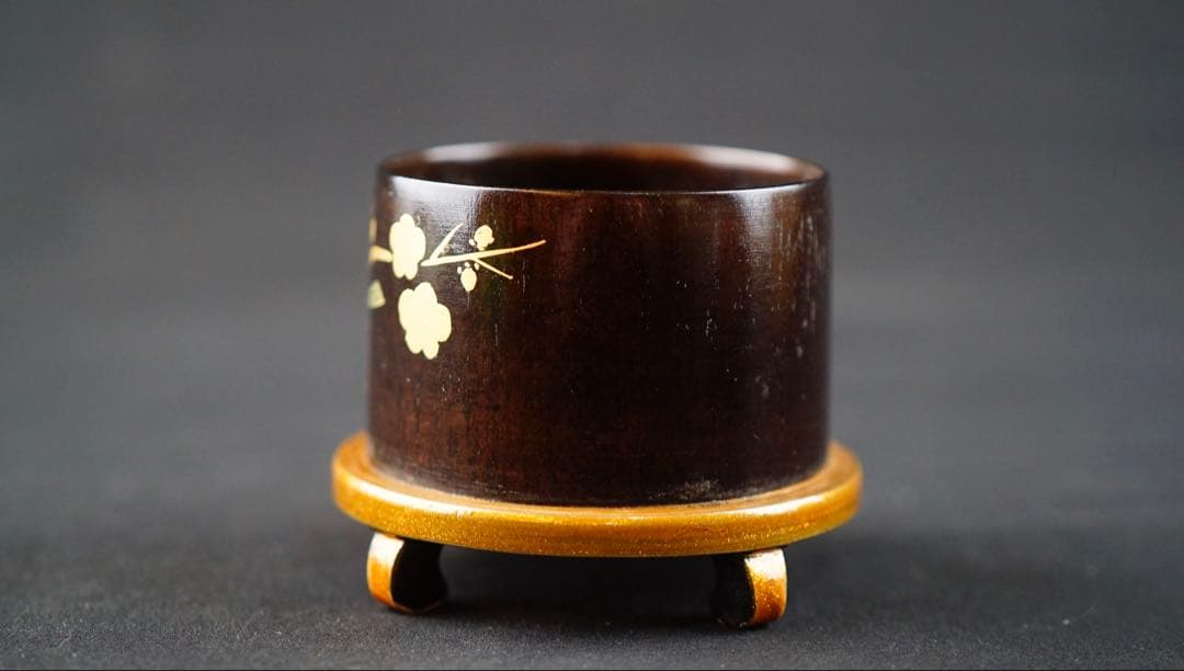 中村宗悦　初音蒔絵　鳥篭型茶器　共箱