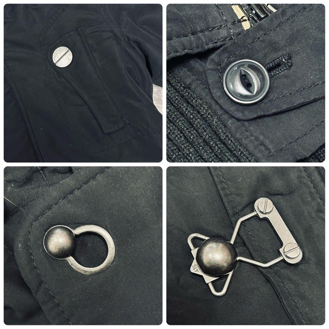 希少 y2k SLY スライ モッズコートミリタリー N3B 平成ギャル 黒