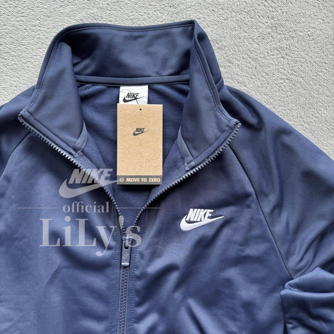 【Ｓサイズ】ナイキ上下セットアップ　ネイビー　ロゴ刺繍　スウォッシュ　新品未使用