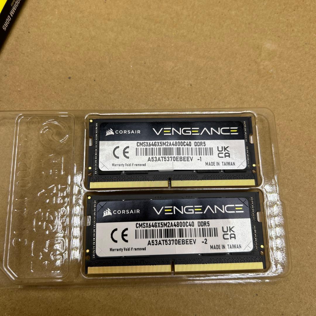 ジャンク　CORSAIR DDR5-4800MHz VENGEANCE 64GB