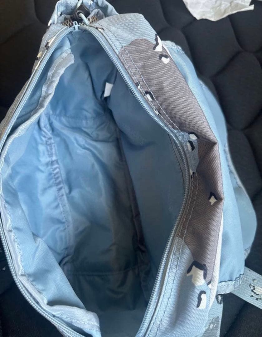 supreme ショルダーバッグ　カモフラ　水色