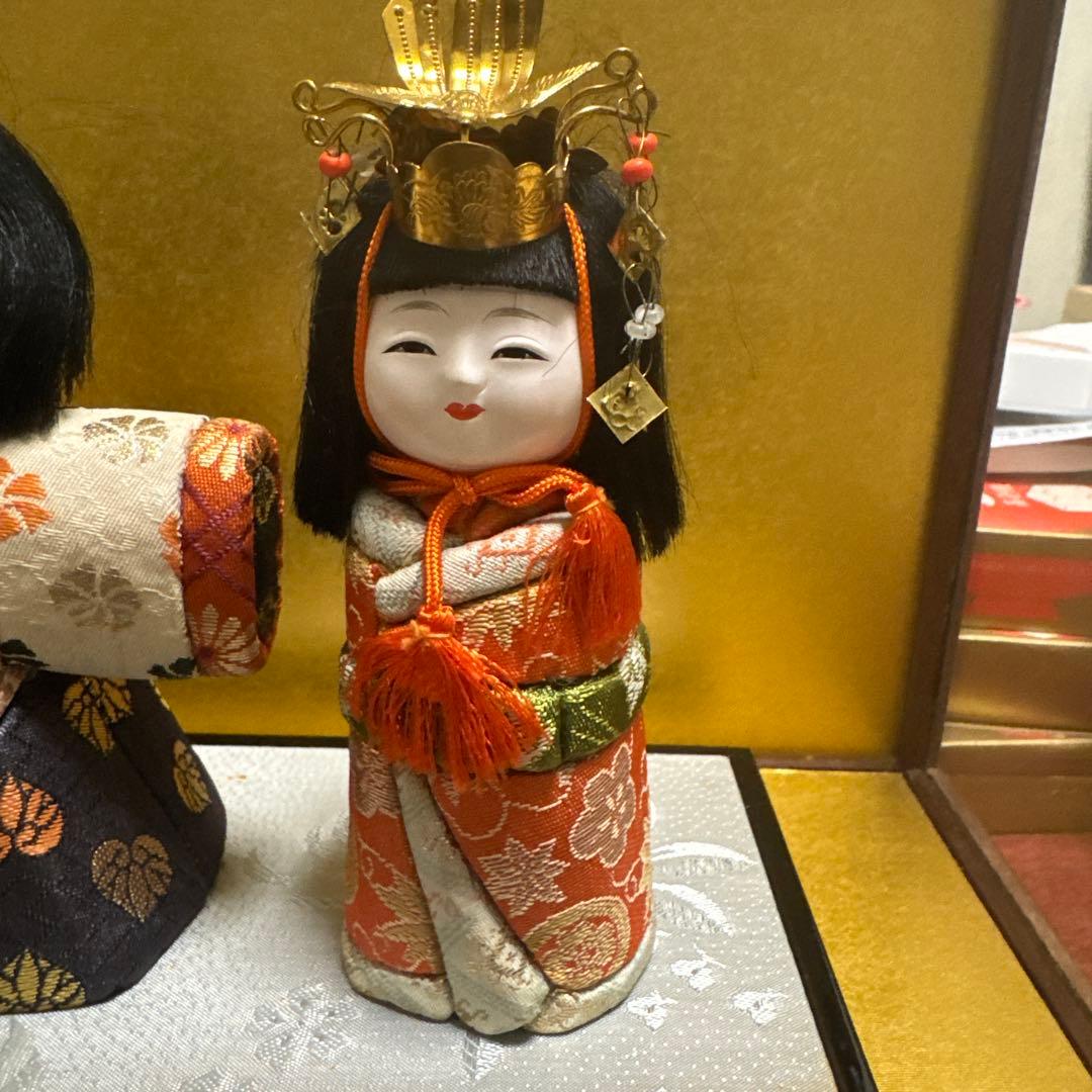 雛人形 伝統的和装 ケース付き