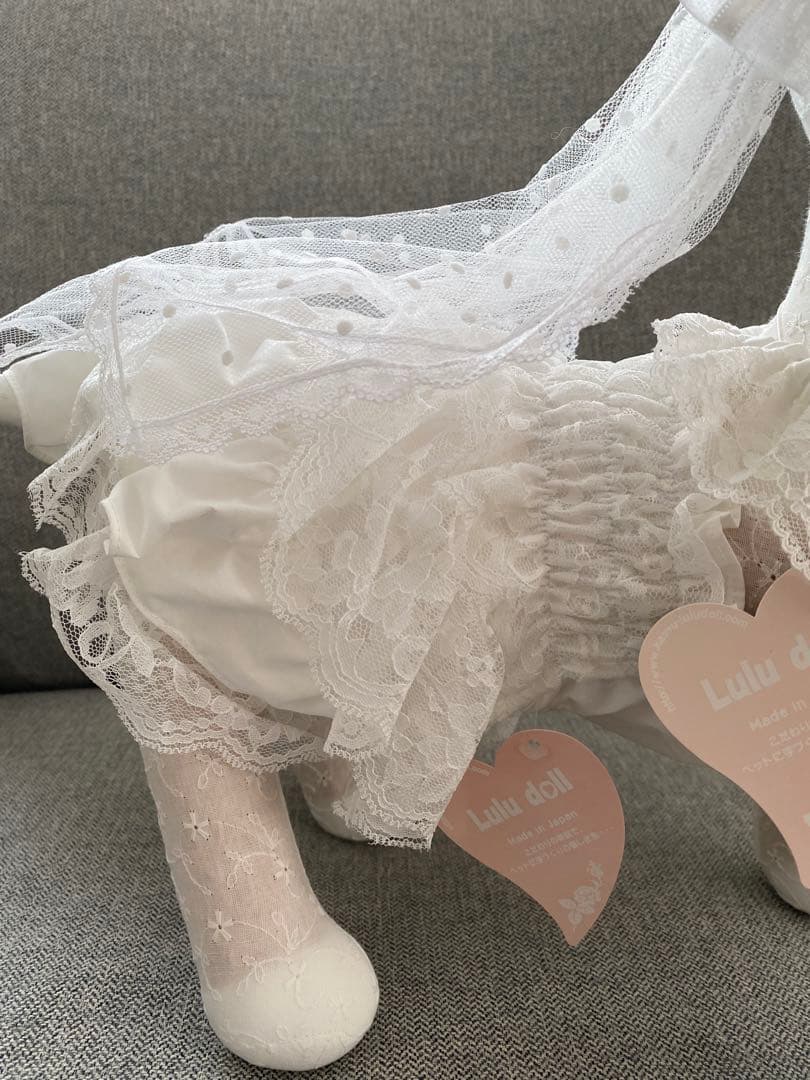 新品 華集LULU doll ヘッドリュクスバーディ 水玉蝶タイ ケアお洋服