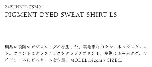 トップス 24AW NEIGHBORHOOD PIGMENT DYED SWEAT M