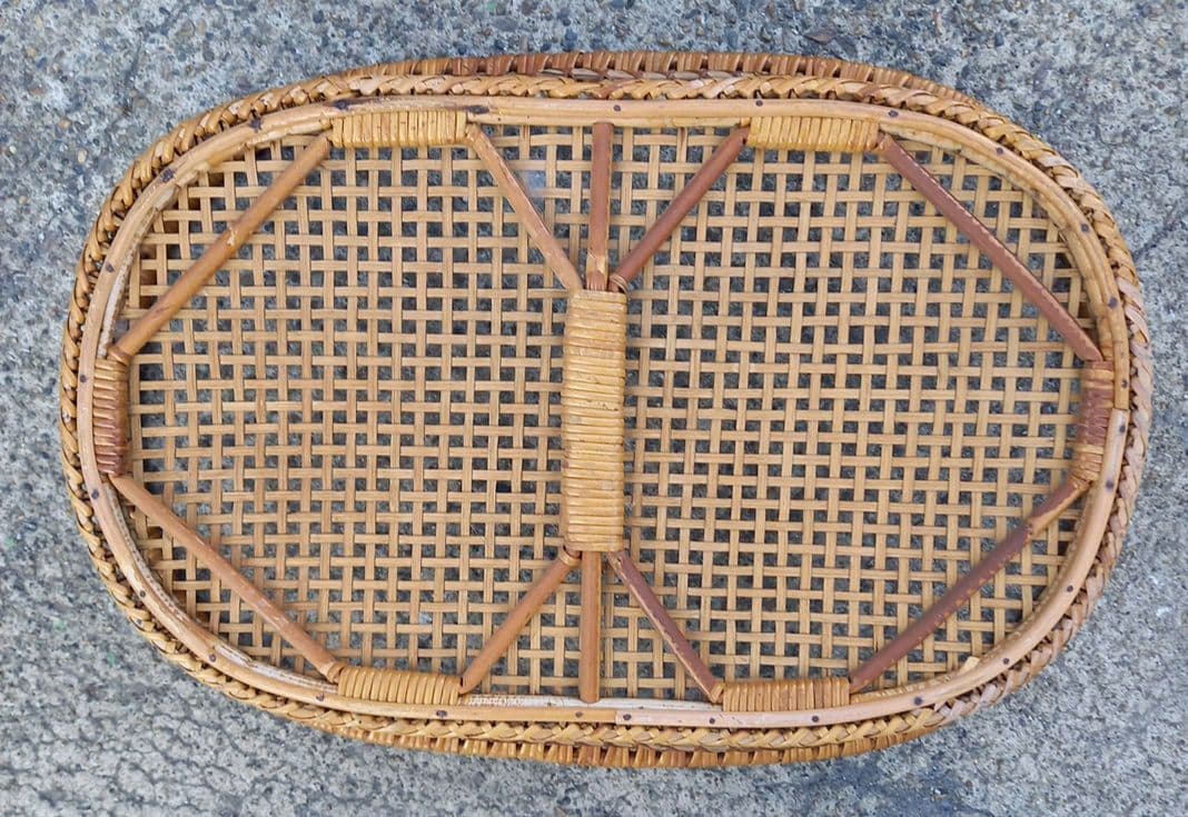 昭和レトロ　藤かご　銭湯　脱衣籠　着替え入れ