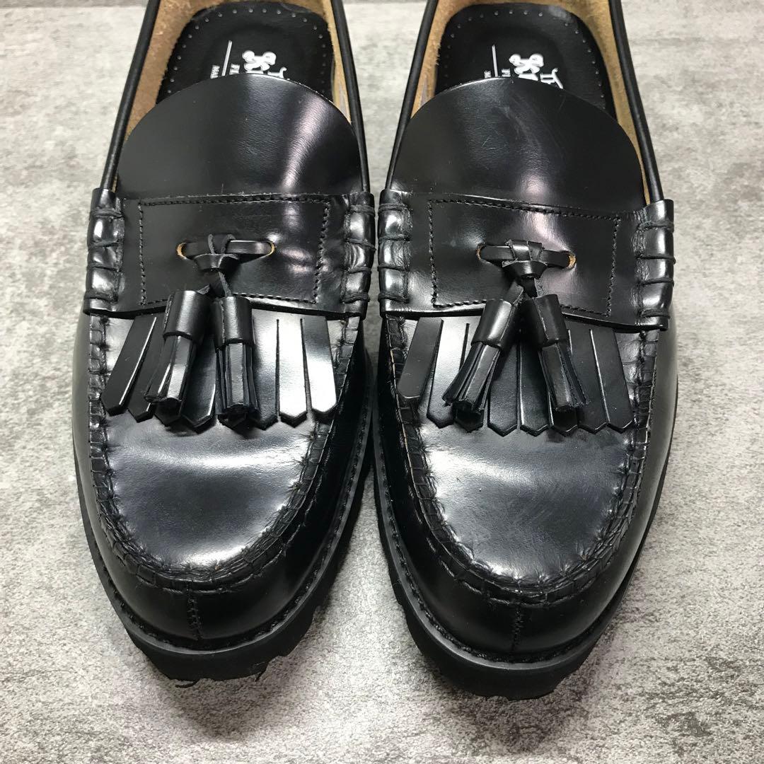 【美品】The Kenford タンクソール キルトタッセル ローファー 黒