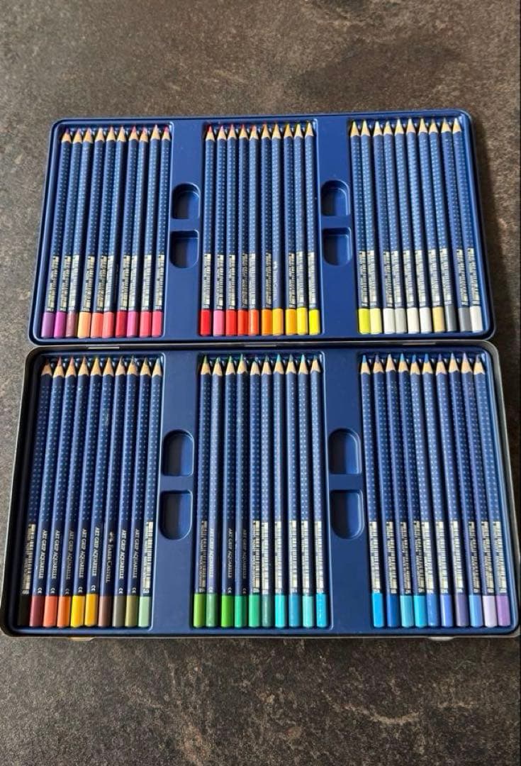 ★ほぼ未使用★ FABER-CASTELL水彩色鉛筆 60色セット