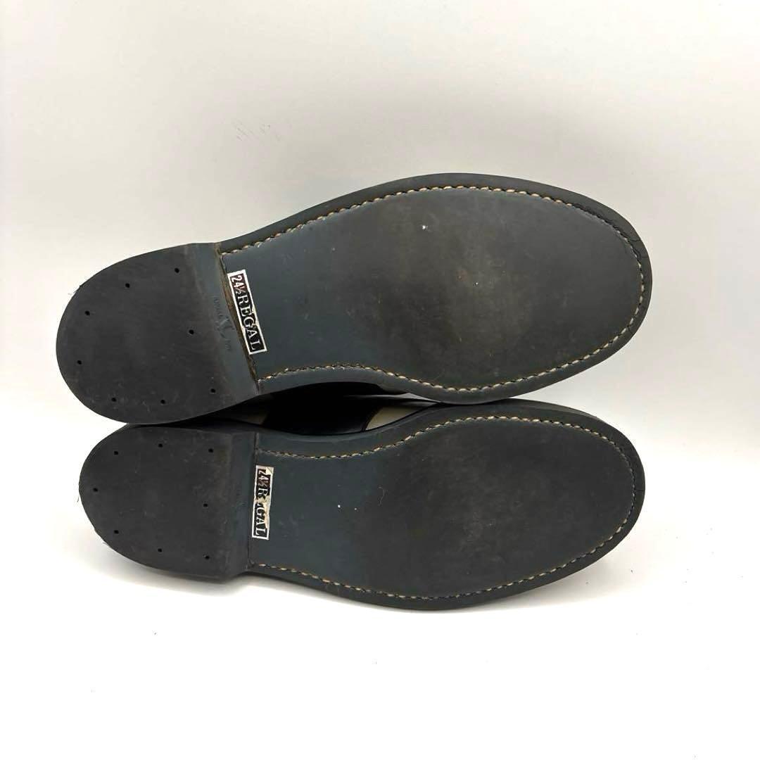 リーガル　サドルシューズ　24.5 グレー　ブラック　バイカラー　2051