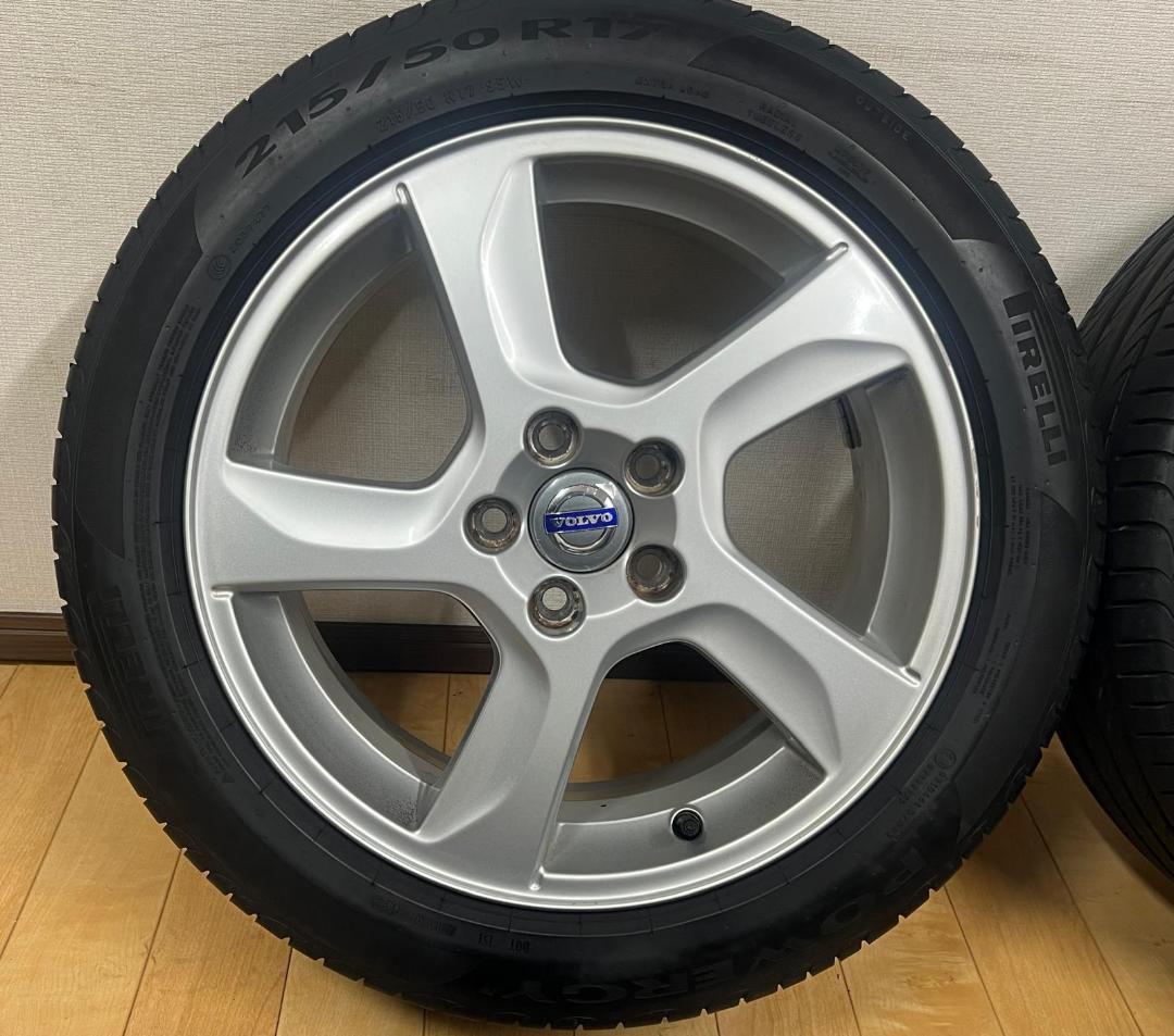 VOLVOホイール 17x7+50 PCD 108 215/50R17 タイヤ