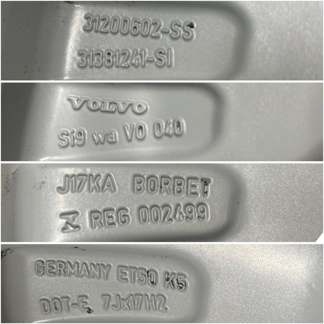 VOLVOホイール 17x7+50 PCD 108 215/50R17 タイヤ