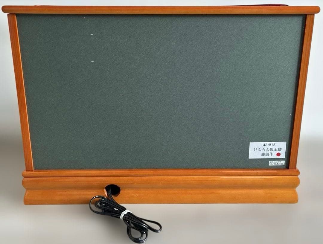 藤翁作 けんらん親王飾 アクリルケース入り 雛人形