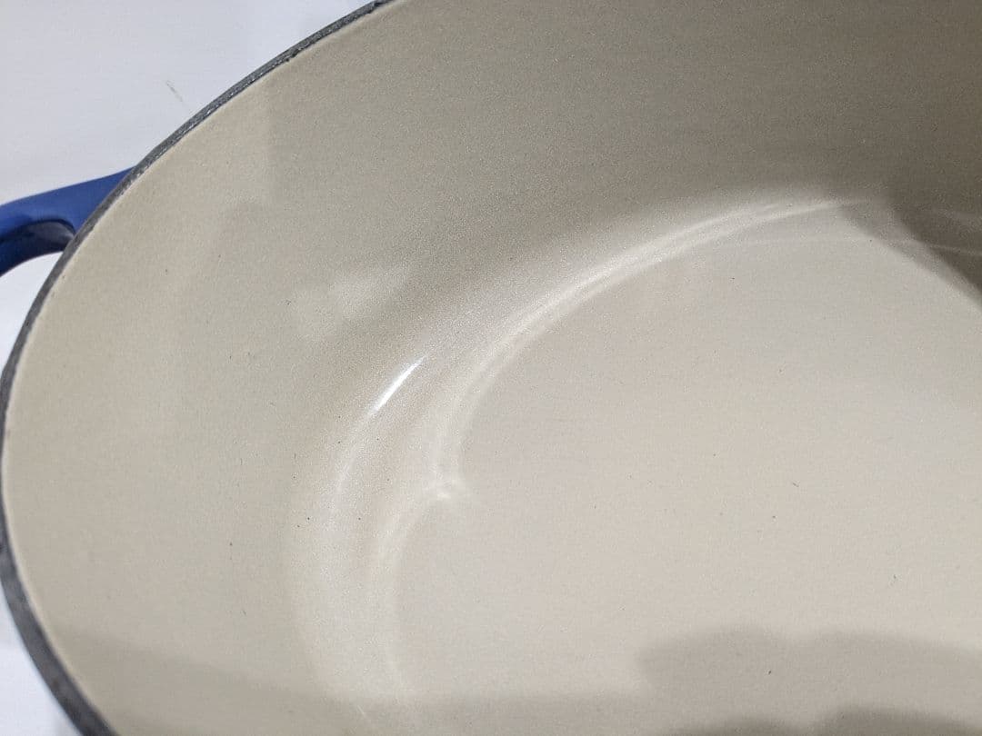 ル・クルーゼ　Le　Creuset　オーバル　ブルー　25cm